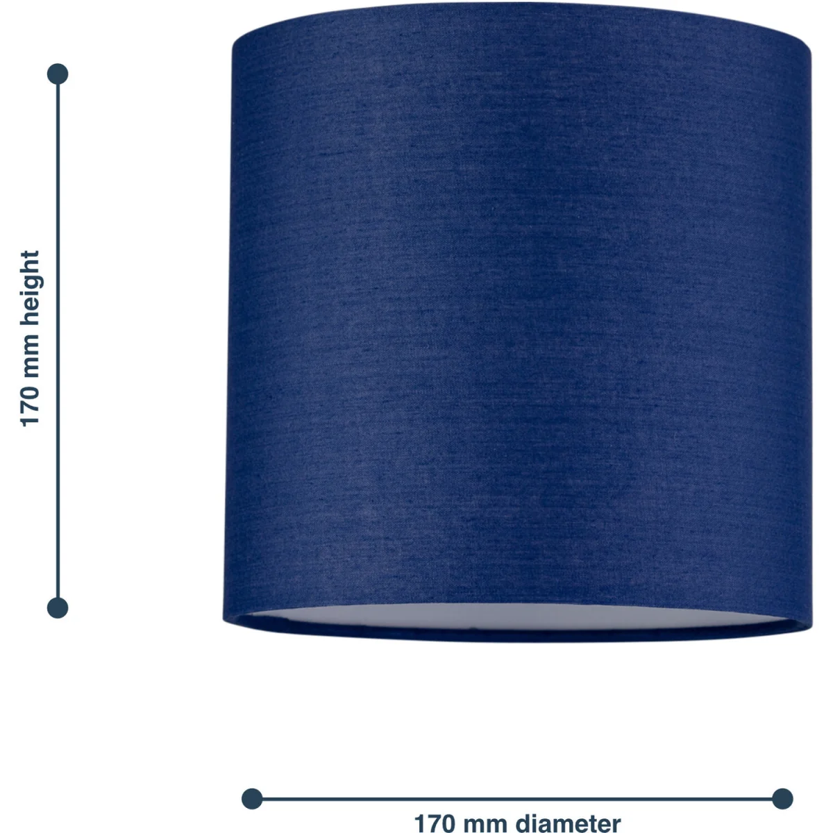 Navy Blue Cotton 17cm Table Lamp Shade - Navy Blue – image 5