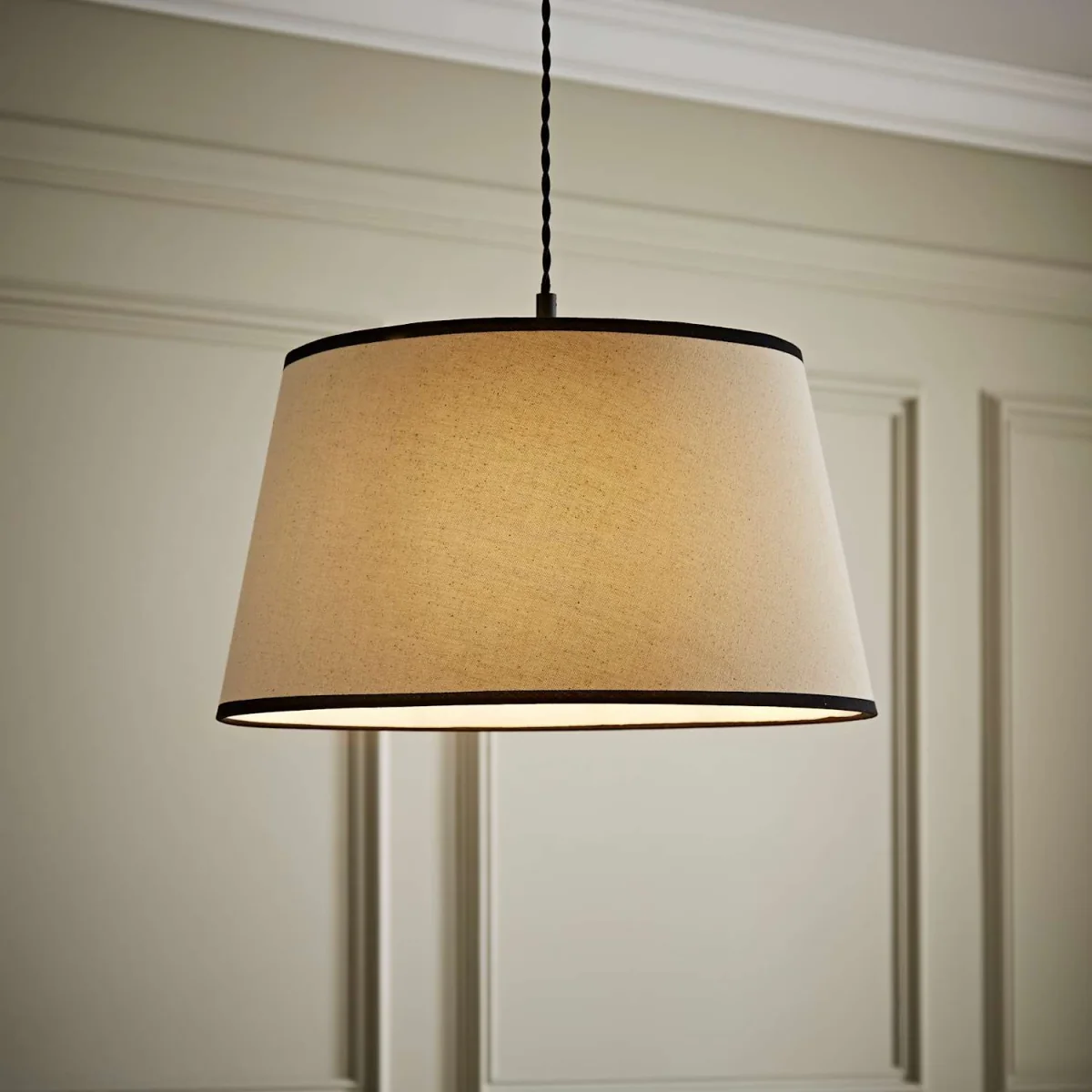 Aspen Large Trim Tapered Lamp Shade - Black – image 2