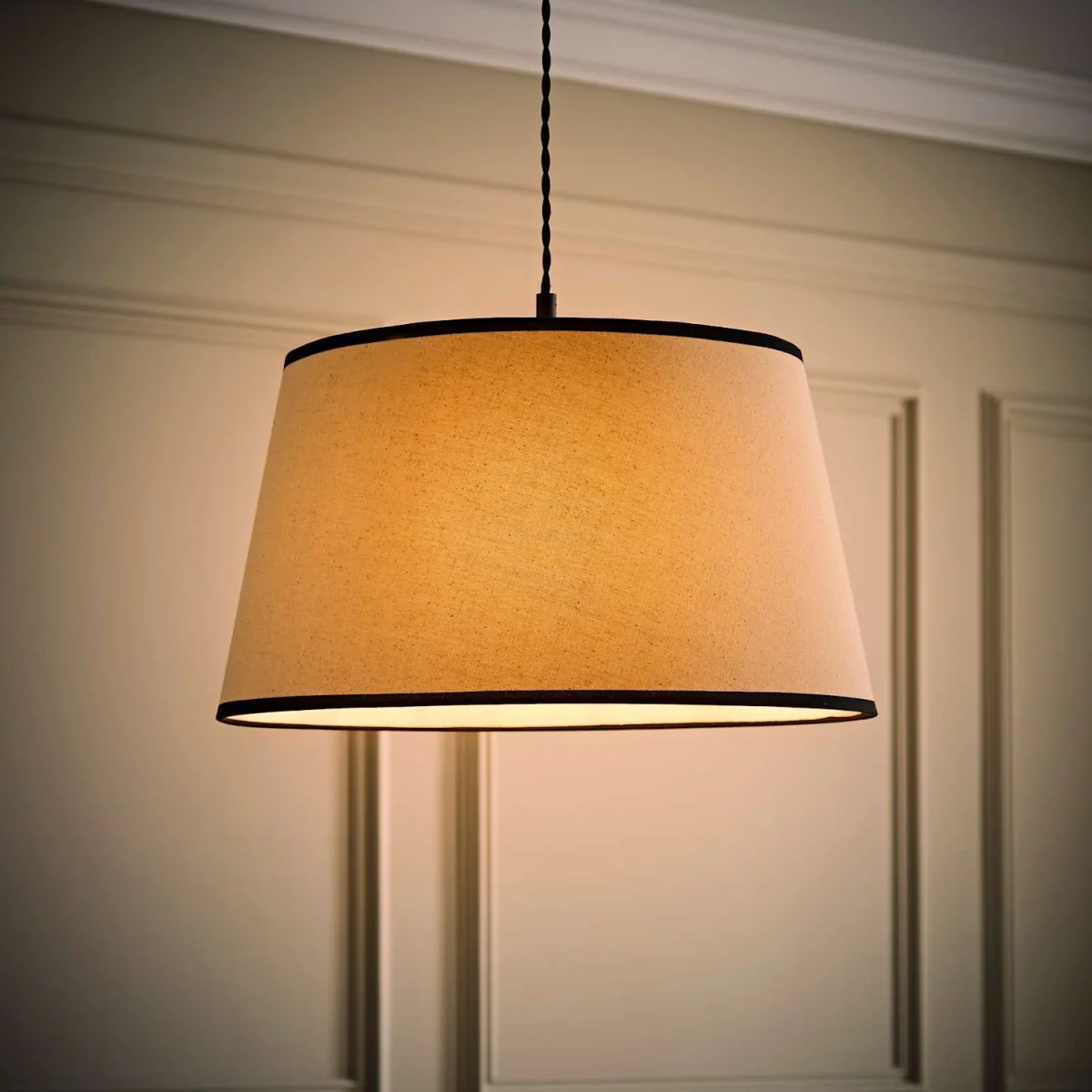 Aspen Large Trim Tapered Lamp Shade - Black – image 3