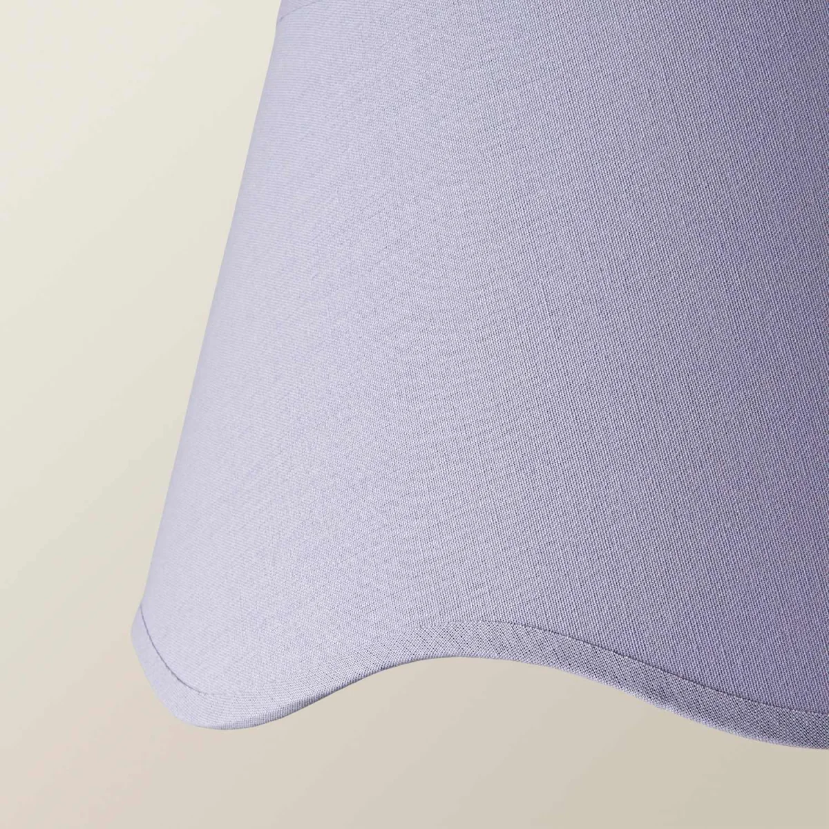 Mabel Large Scallop Edge Linen Lamp Shade - Lilac / 0.47kg – image 5
