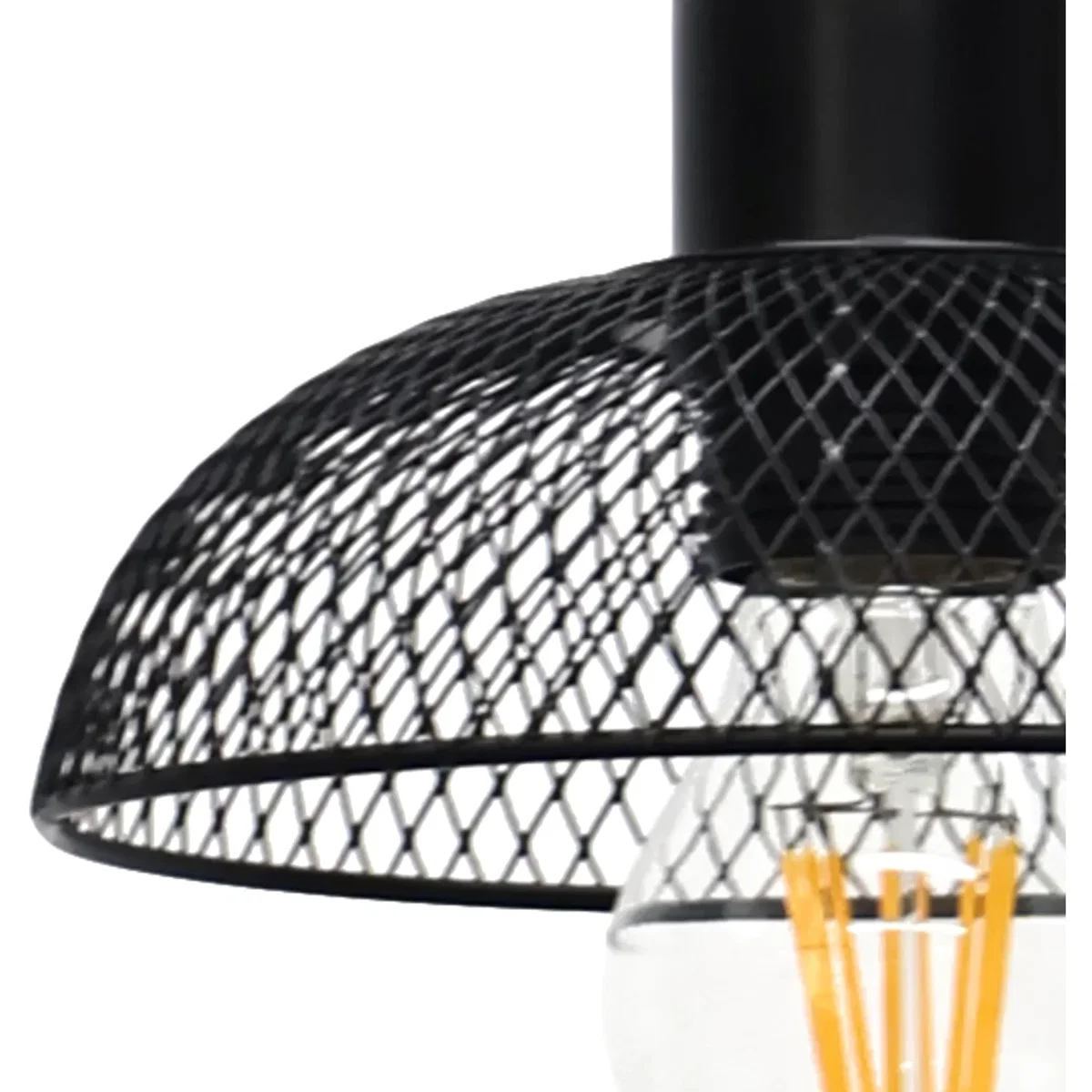 Cassidy Small Black Mesh Easy Fit Metal Pendant Shade - Black – image 2