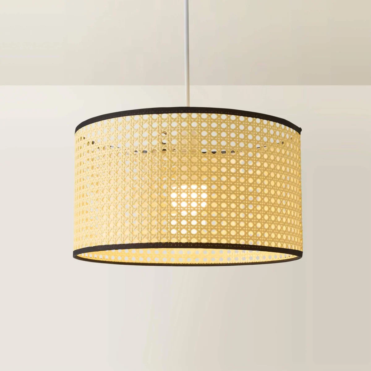 Reni Natural Wicker Cane Lampshade - Cream – image 4