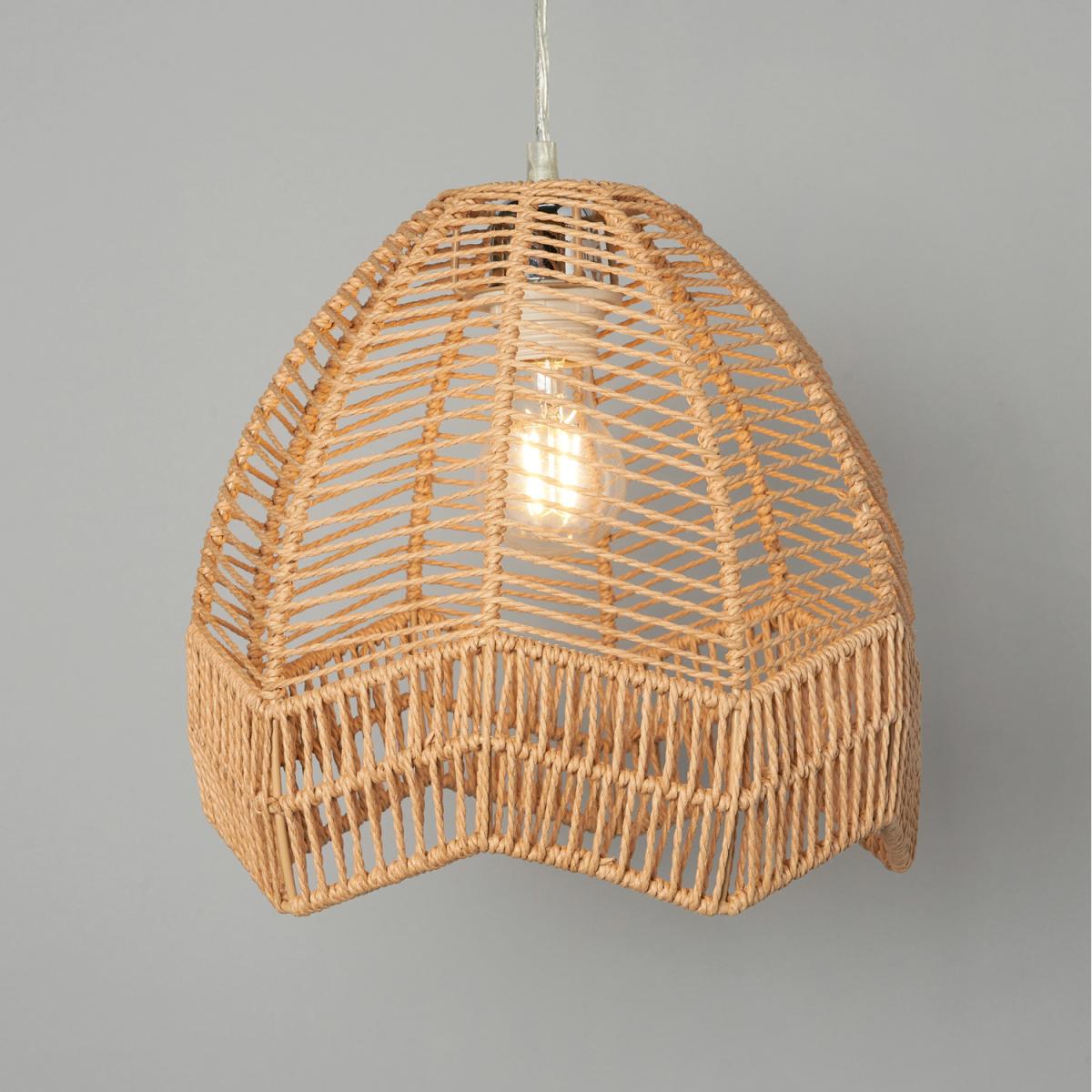 Rattan Natural Easy-Fit Light Shade - Natural – image 2