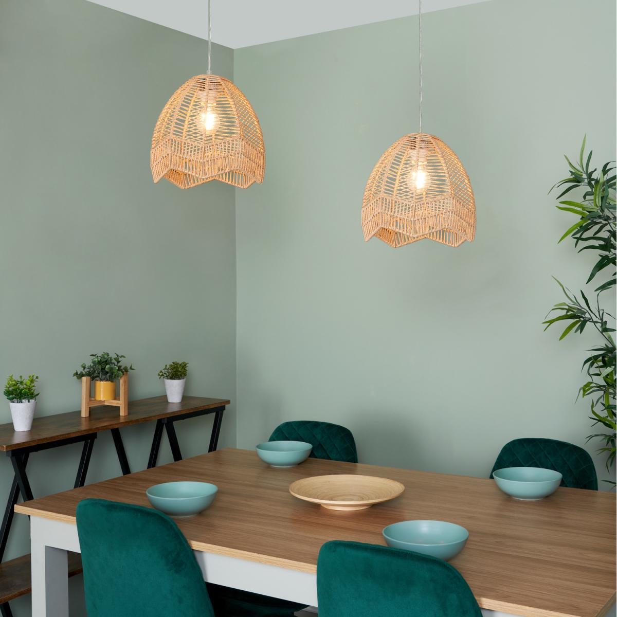 Rattan Natural Easy-Fit Light Shade - Natural – image 4