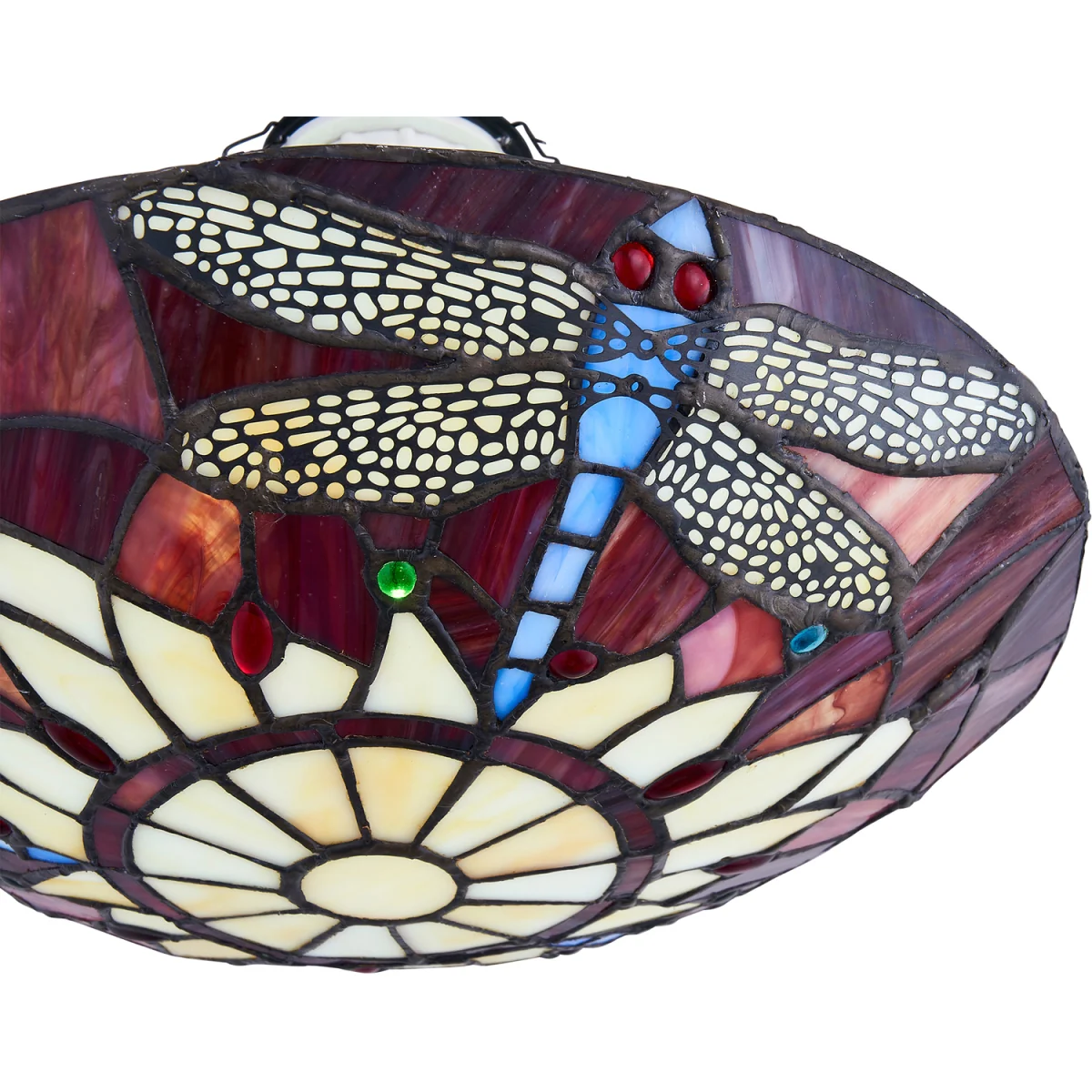 Lysa Easy Fit Glass Pendant Shade - Tiffany Decorated Glass – image 2