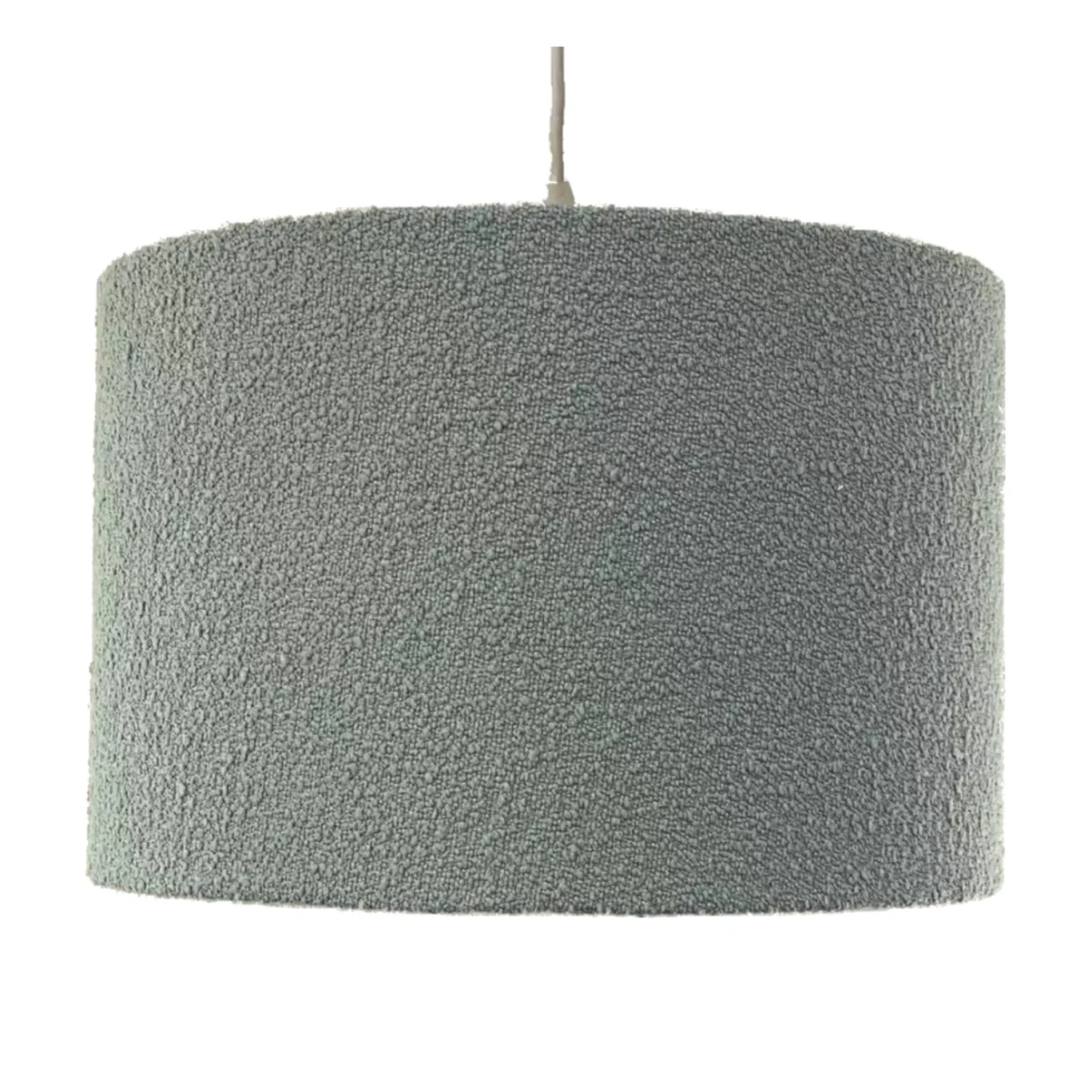 Boucle Duckegg Easy Fit Fabric Pendant Shade - Boucle Duck Egg Fabric – image 1