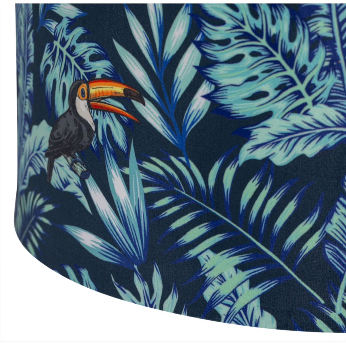 Set Of 2 Toucan Easy Fit Fabric Pendant Shades - Toucan Velvet Digital Print – image 5
