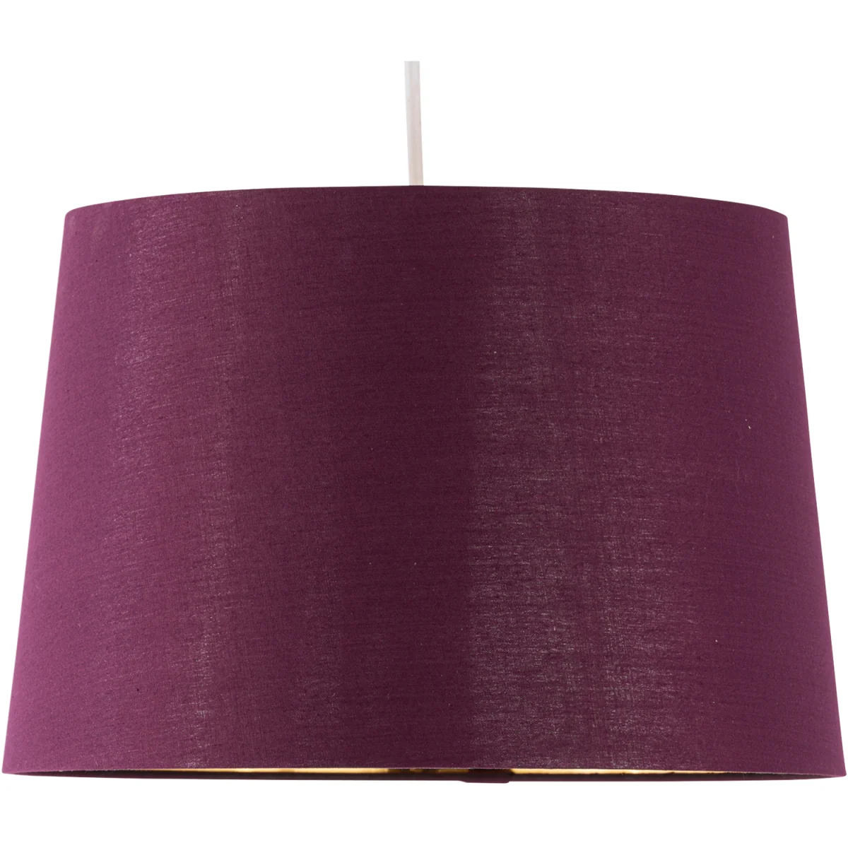 First Choice Lighting Set Of 2 Zoey Easy Fit Fabric Pendant Shades - Burgundy Cotton With Gold Inner Detail – image 3