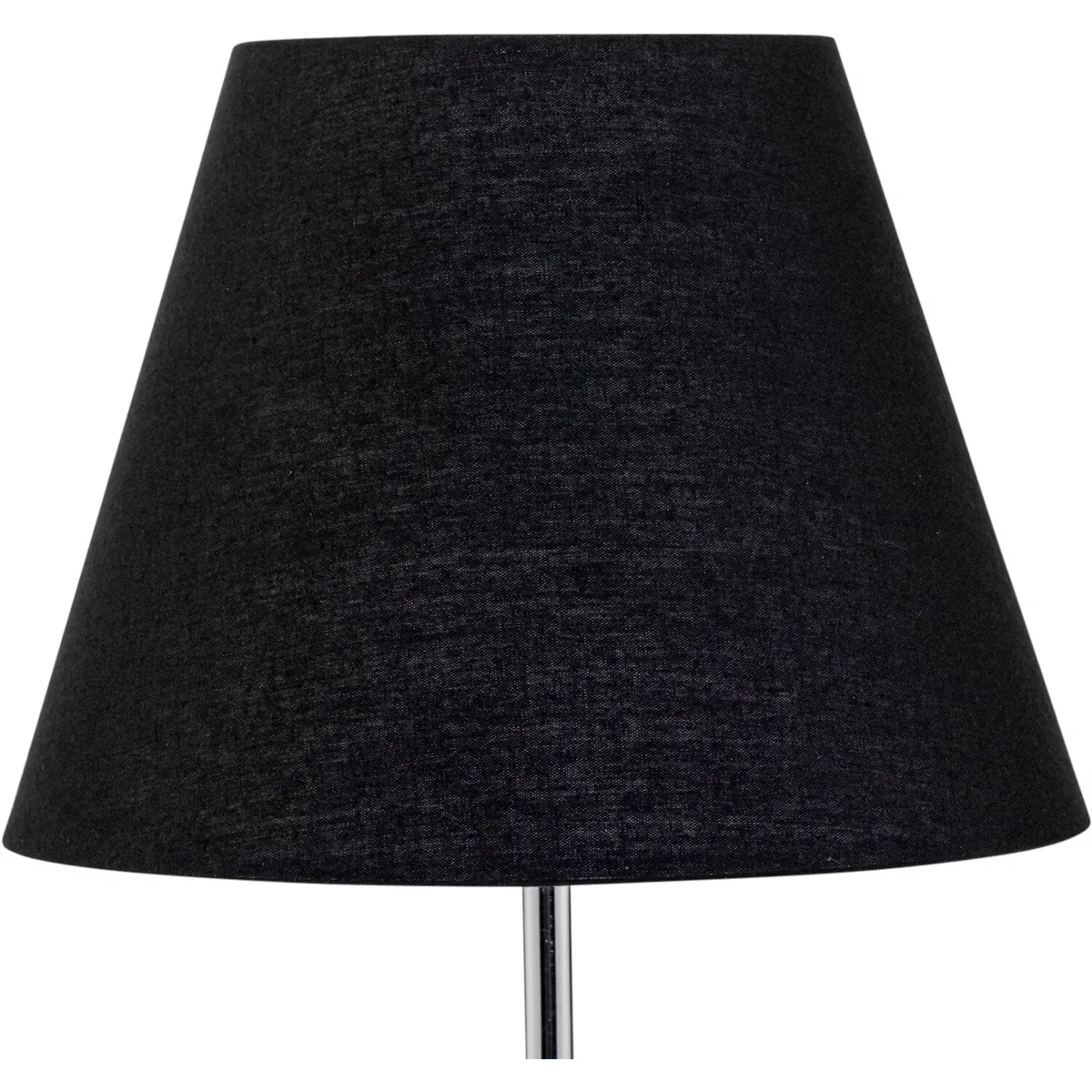 Black Cotton 20cm Diameter Tapered Fabric Lamp Shade - Black – image 3