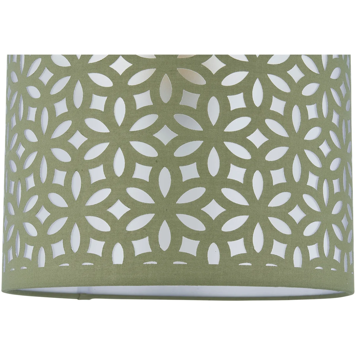 Set Of 2 Sage Green Laser Cut 15.5cm Table Lamp Shades - Sage Green – image 2
