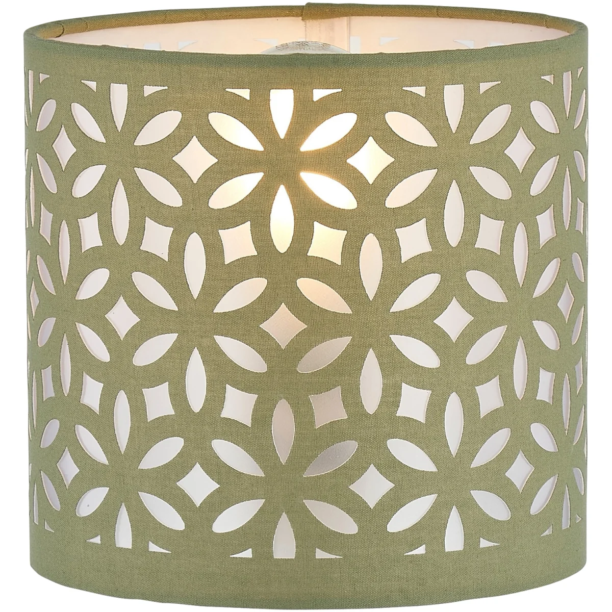 Set Of 2 Sage Green Laser Cut 15.5cm Table Lamp Shades - Sage Green – image 3
