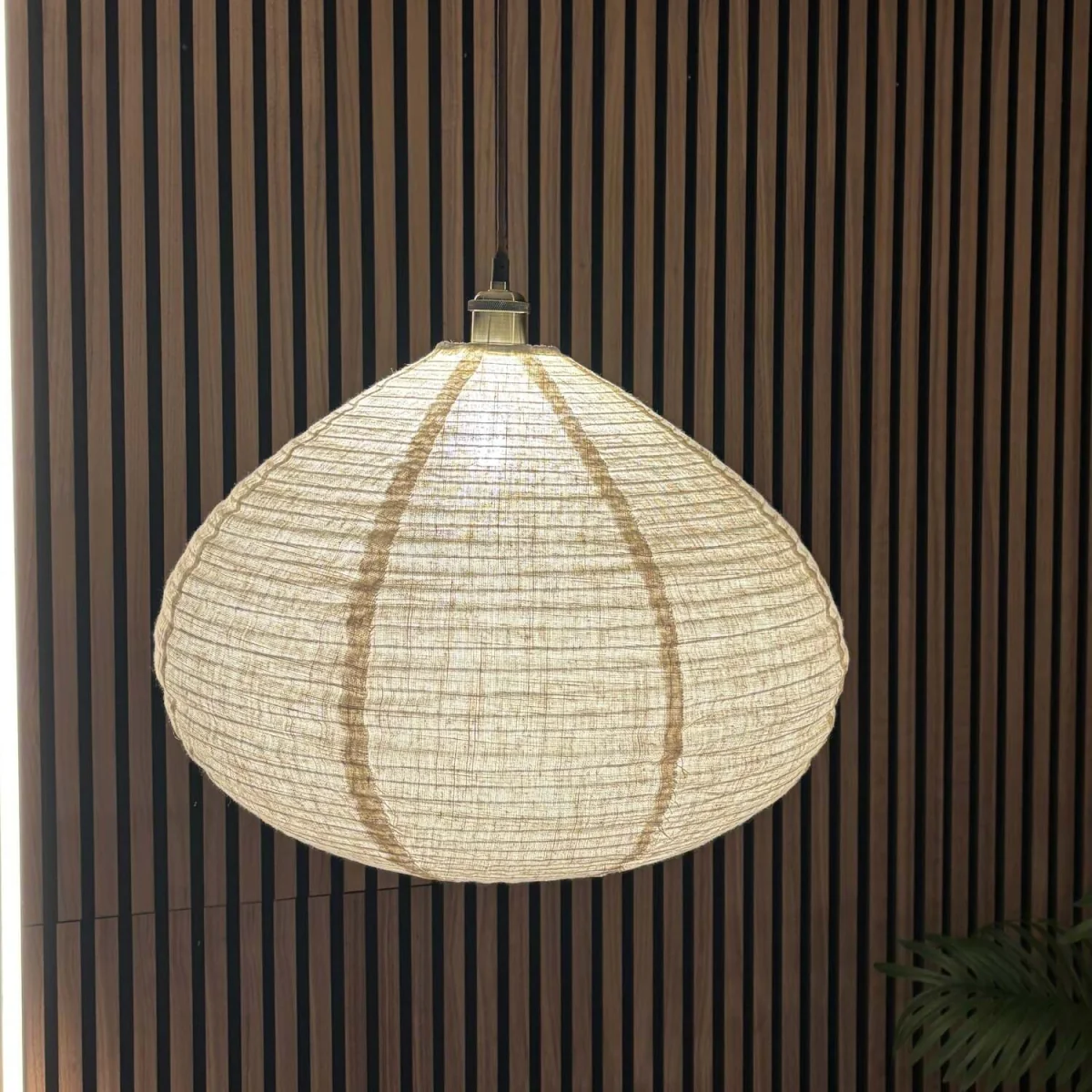 CGC Selma Oatmeal Linen Large Bell Shape Easy Fit Handmade Lampshade - Oatmeal – image 3