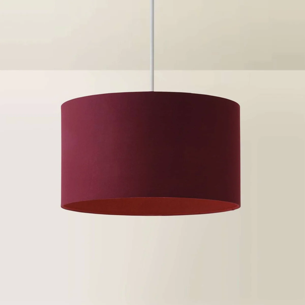 Reni Fabric Drum Ceiling Lamp Shade - Plum / Plastic / 35cm / 0.34kg – image 4
