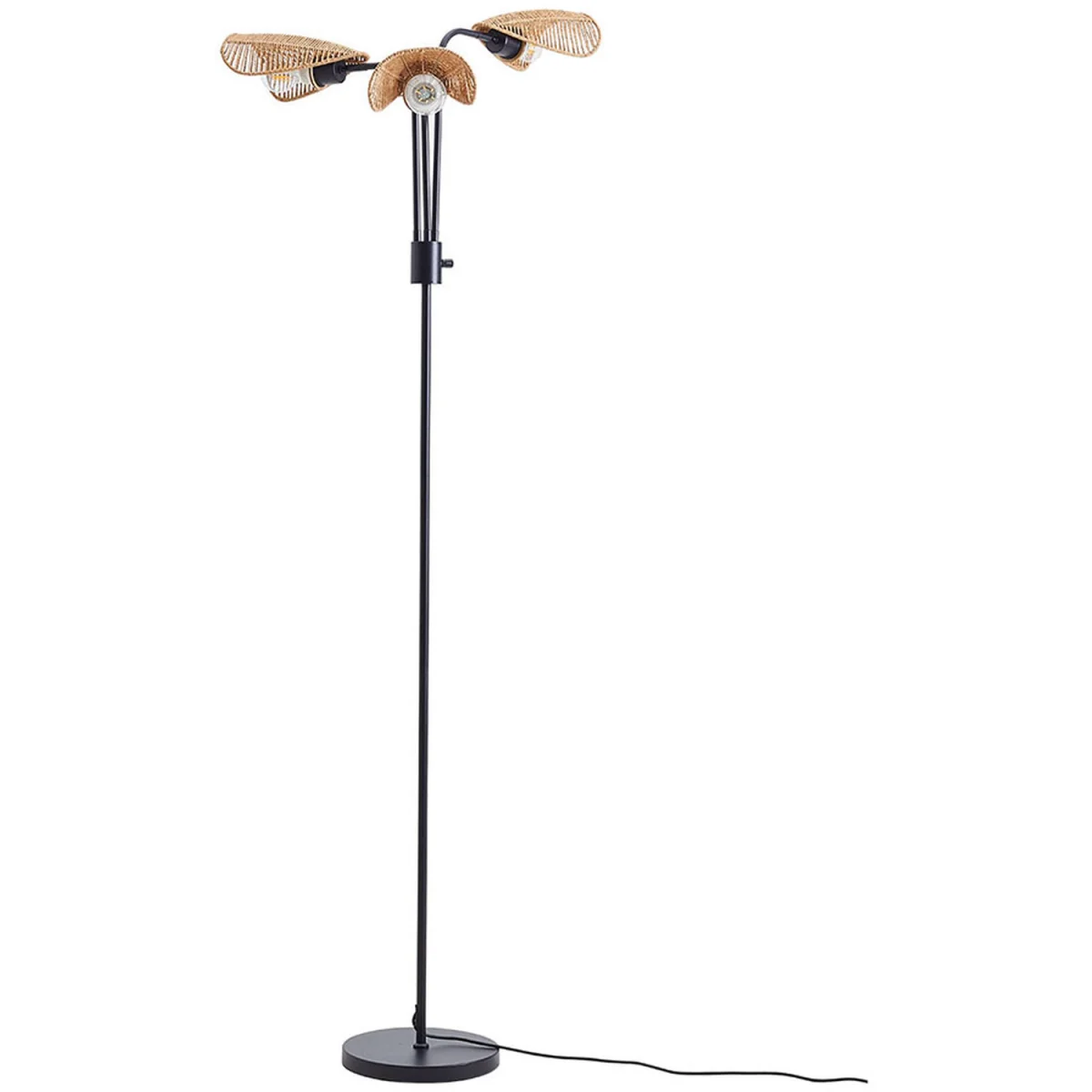 Durable Paper Rope String Wrapped Lampshade Floor Lamp - Brown – image 10