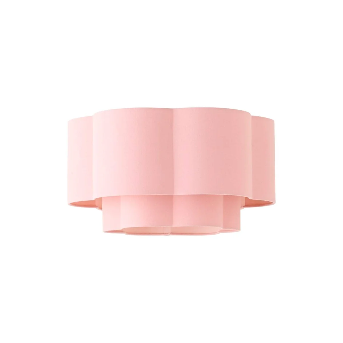 Nora 2 Tier Pink Linen Scallop Shade - Pink – image 2
