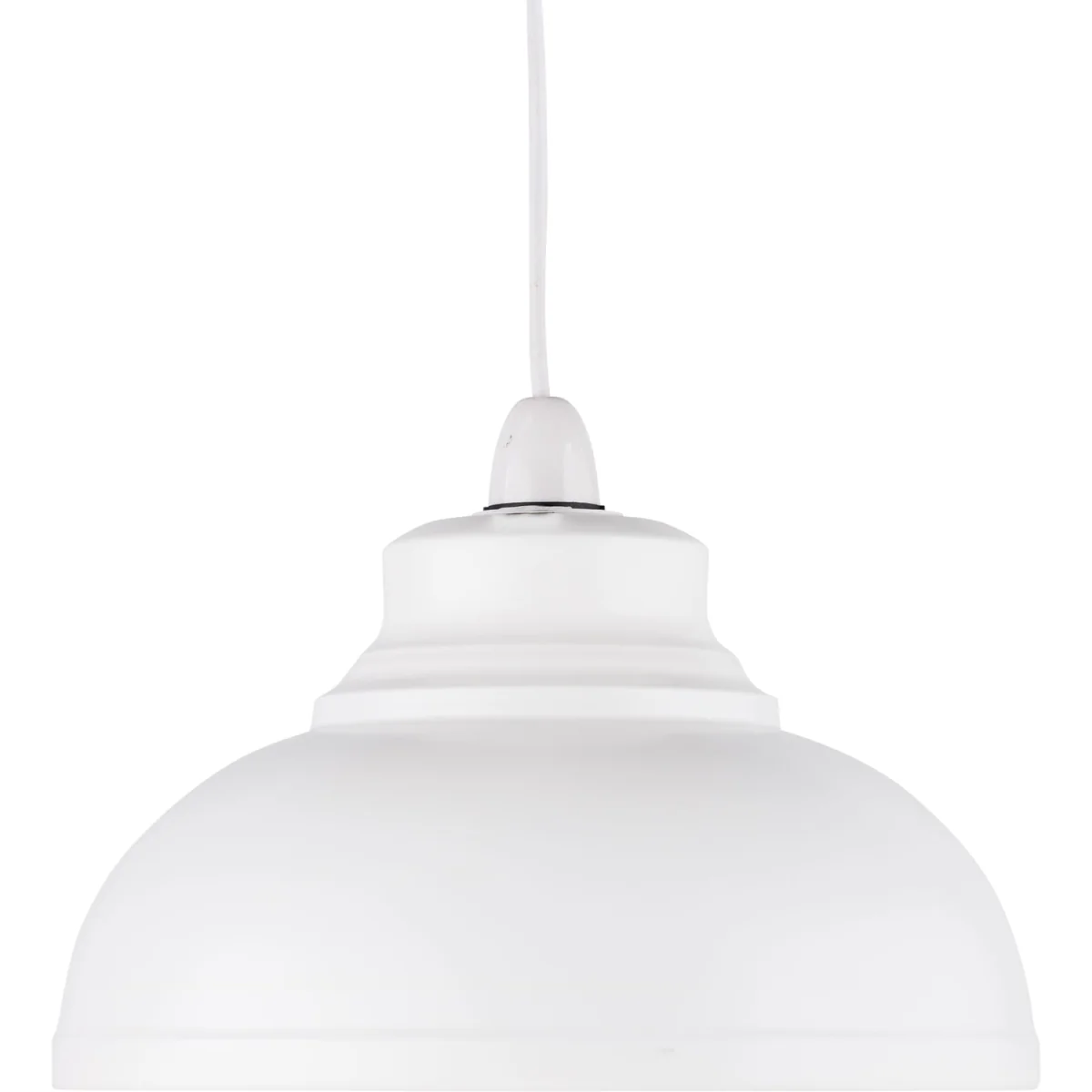 Dome Easy Fit Metal Pendant Shade - White Paint – image 3