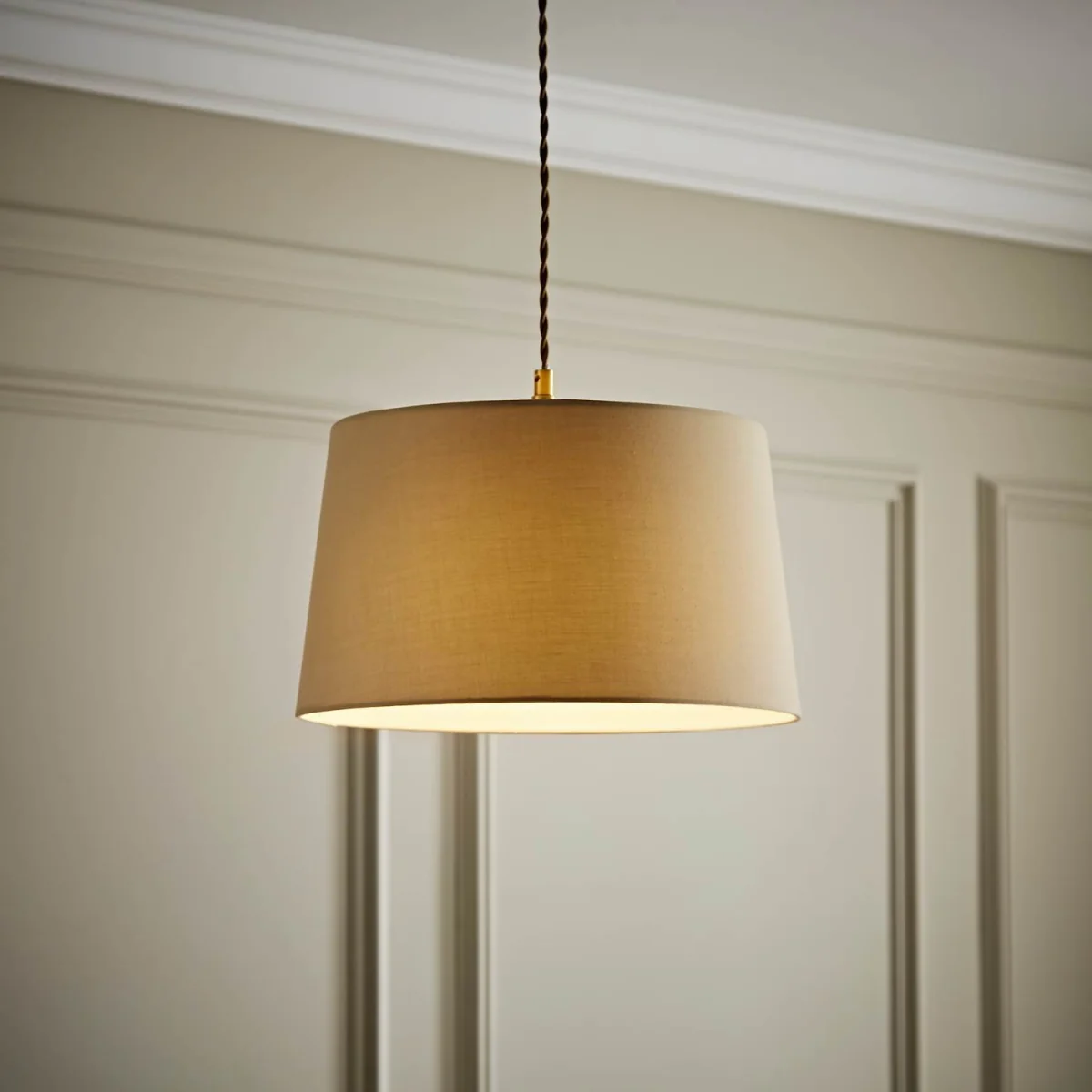 Aspen Medium Tapered Ceiling Lamp Shade - Natural – image 3