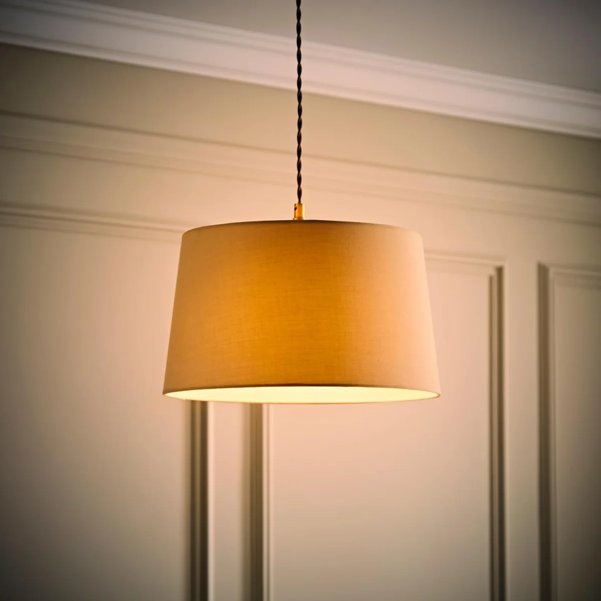 Aspen Medium Tapered Ceiling Lamp Shade - Natural – image 4