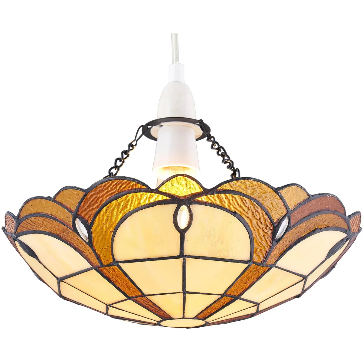 Bridgeton Easy Fit Glass Pendant Shade - Tiffany Decorated Glass – image 2