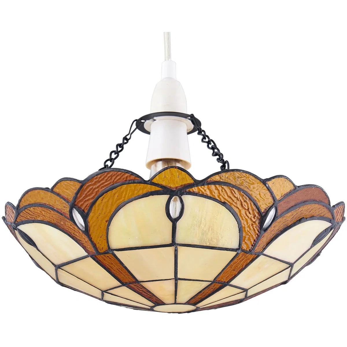 Bridgeton Easy Fit Glass Pendant Shade - Tiffany Decorated Glass – image 3