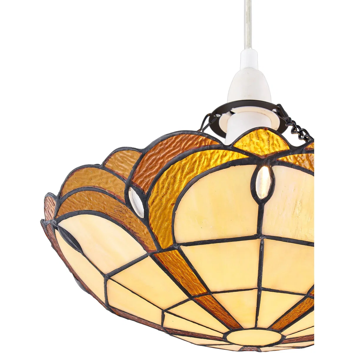 Bridgeton Easy Fit Glass Pendant Shade - Tiffany Decorated Glass – image 5