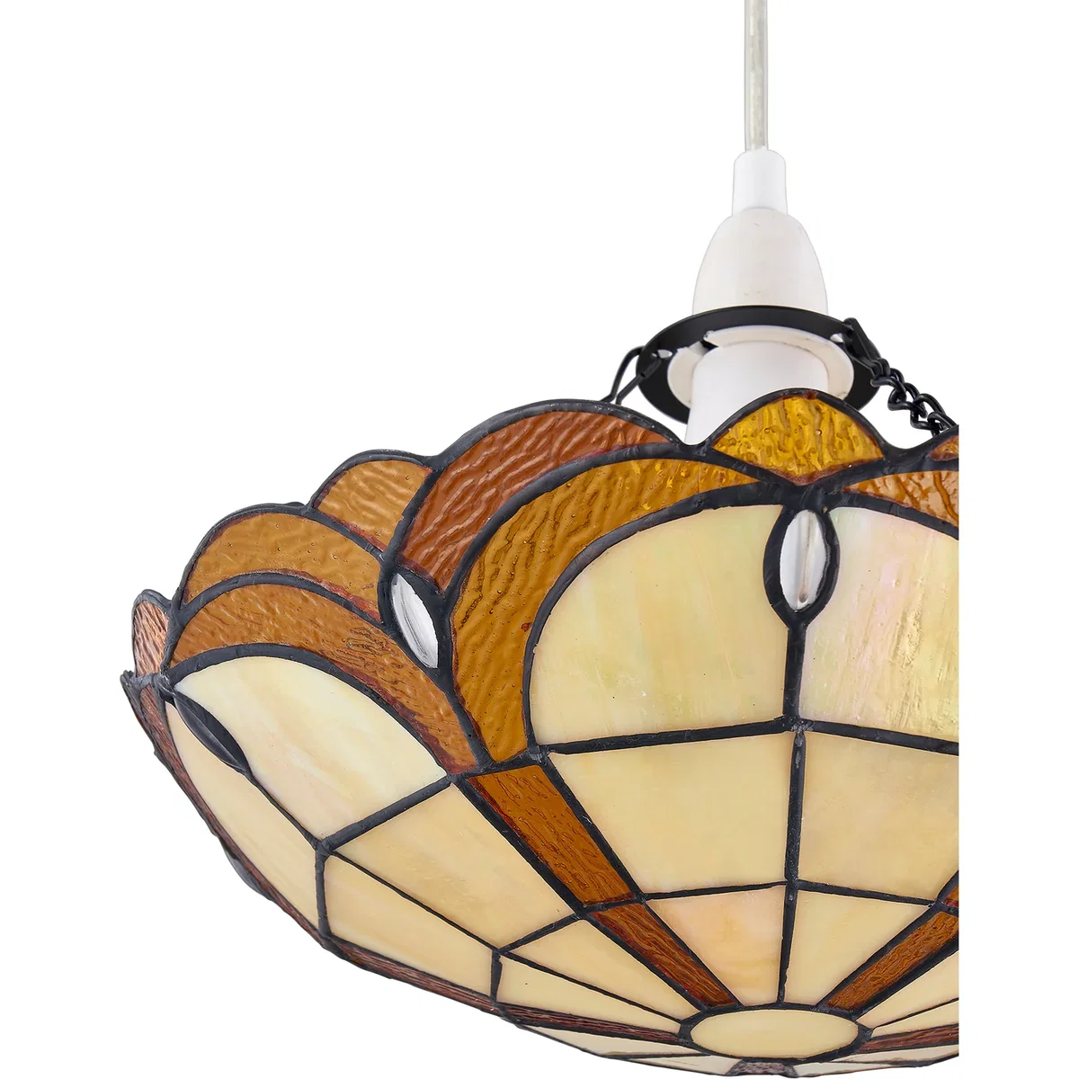 Bridgeton Easy Fit Glass Pendant Shade - Tiffany Decorated Glass – image 6