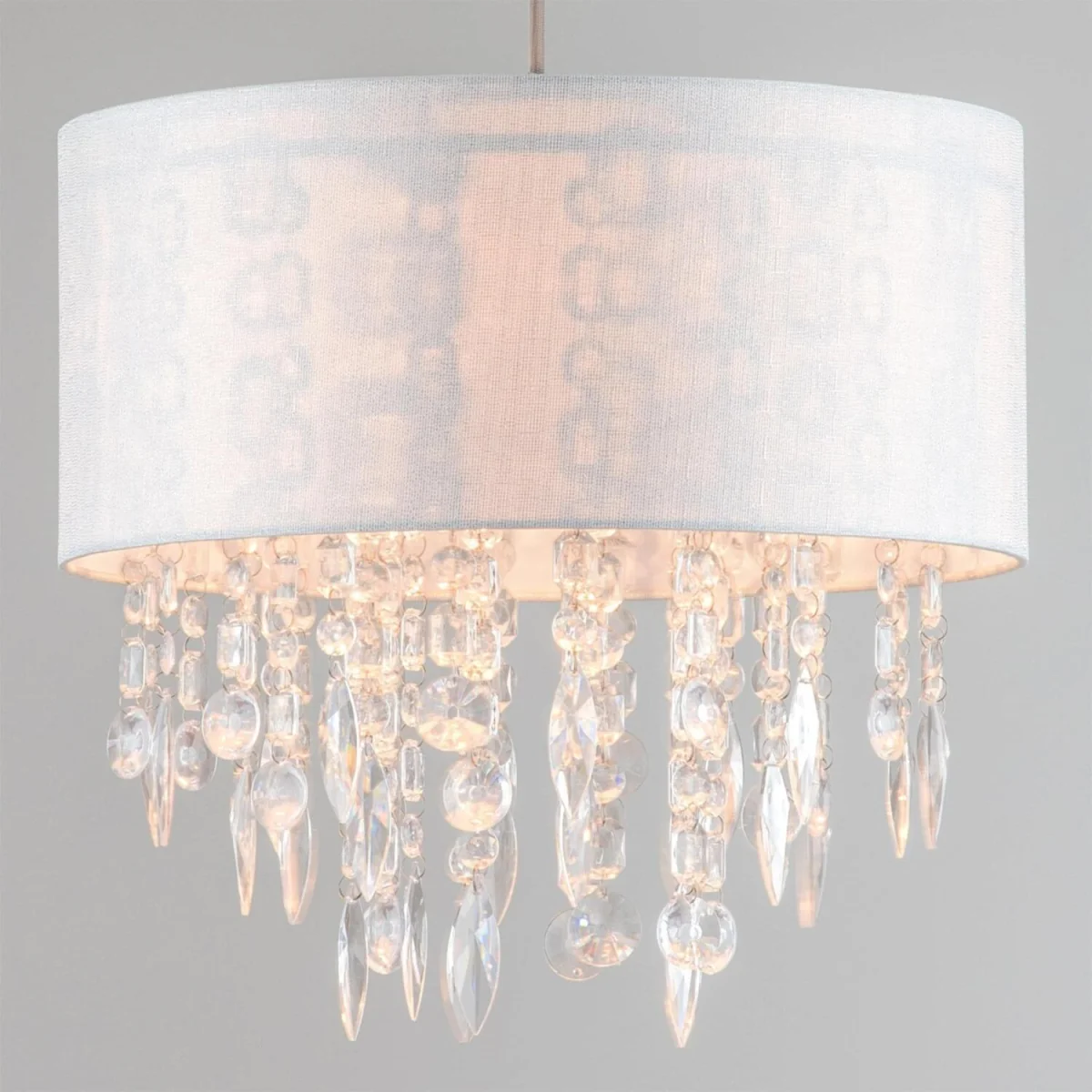 Fiji Easy Fit Jewelled Pendant Shade - White – image 2