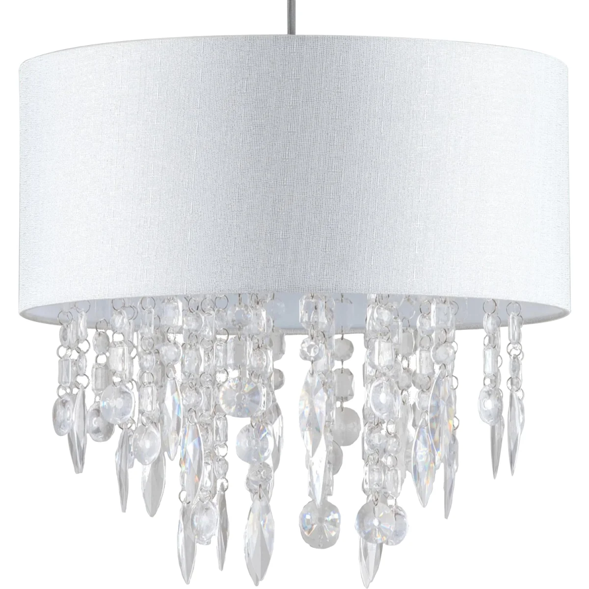 Fiji Easy Fit Jewelled Pendant Shade - White – image 6