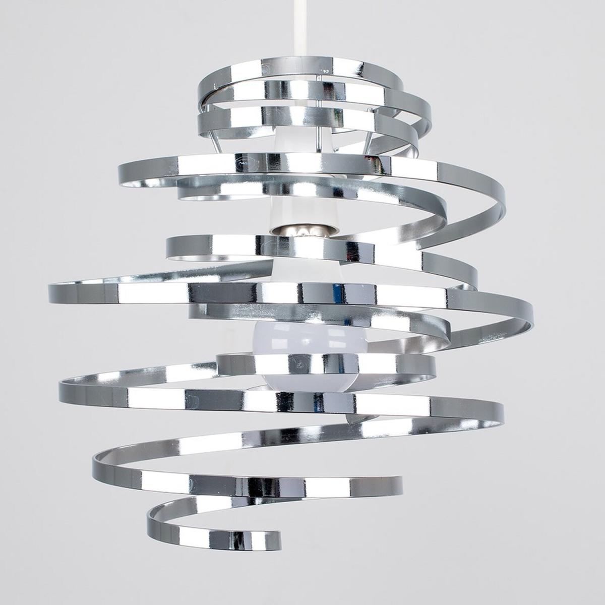 Bensson Pair of Silver Ceiling Pendant Shade - Silver – image 3