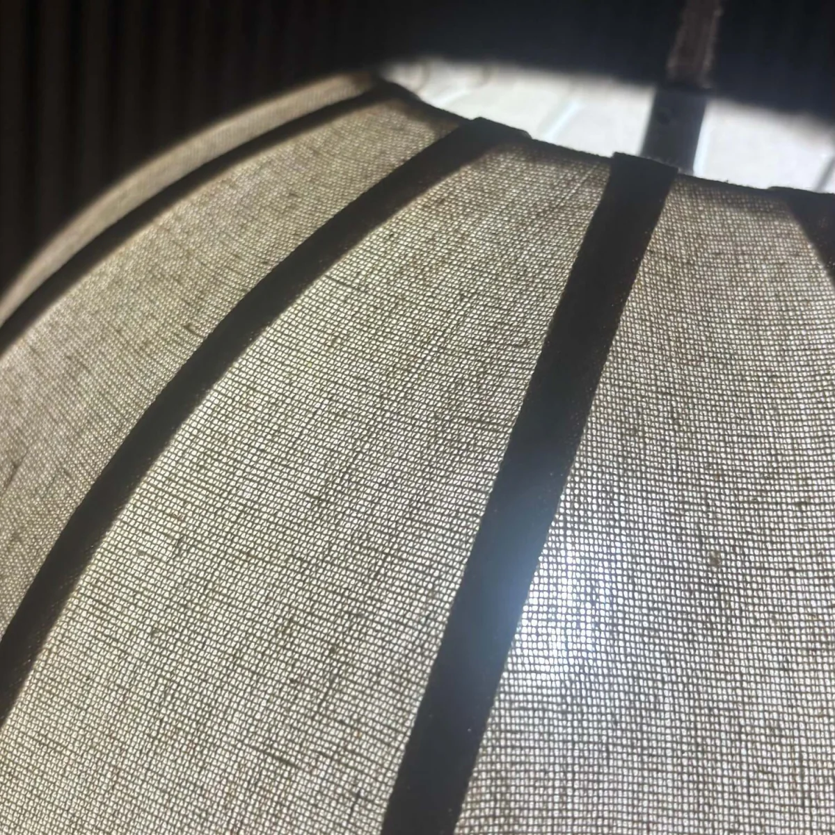 CGC Anica Stretched Oatmeal Linen Lampshade Ø35 x H32 cm - Oatmeal – image 6