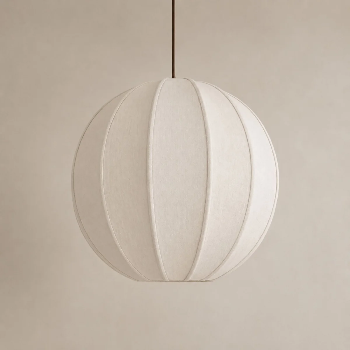 CGC Anica Stretched Oatmeal Linen Lampshade Ø35 x H32 cm - Oatmeal – image 1