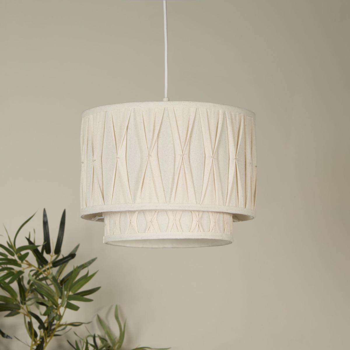 Aurelia Natural Pinch Pleat Ceiling Shade - Natural