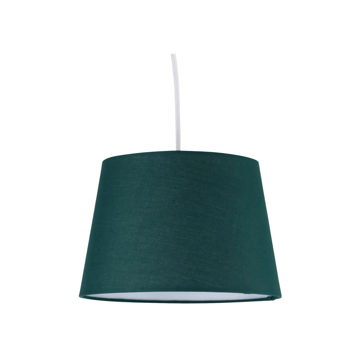 Taper Easy Fit Fabric Pendant Shade - Dark Green Cotton – image 1