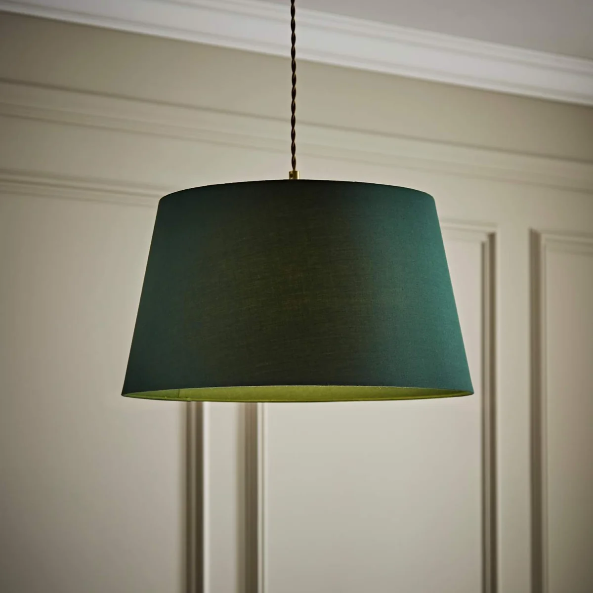 Aspen Large Tapered Ceiling Lamp Shade - Forest Green – image 3
