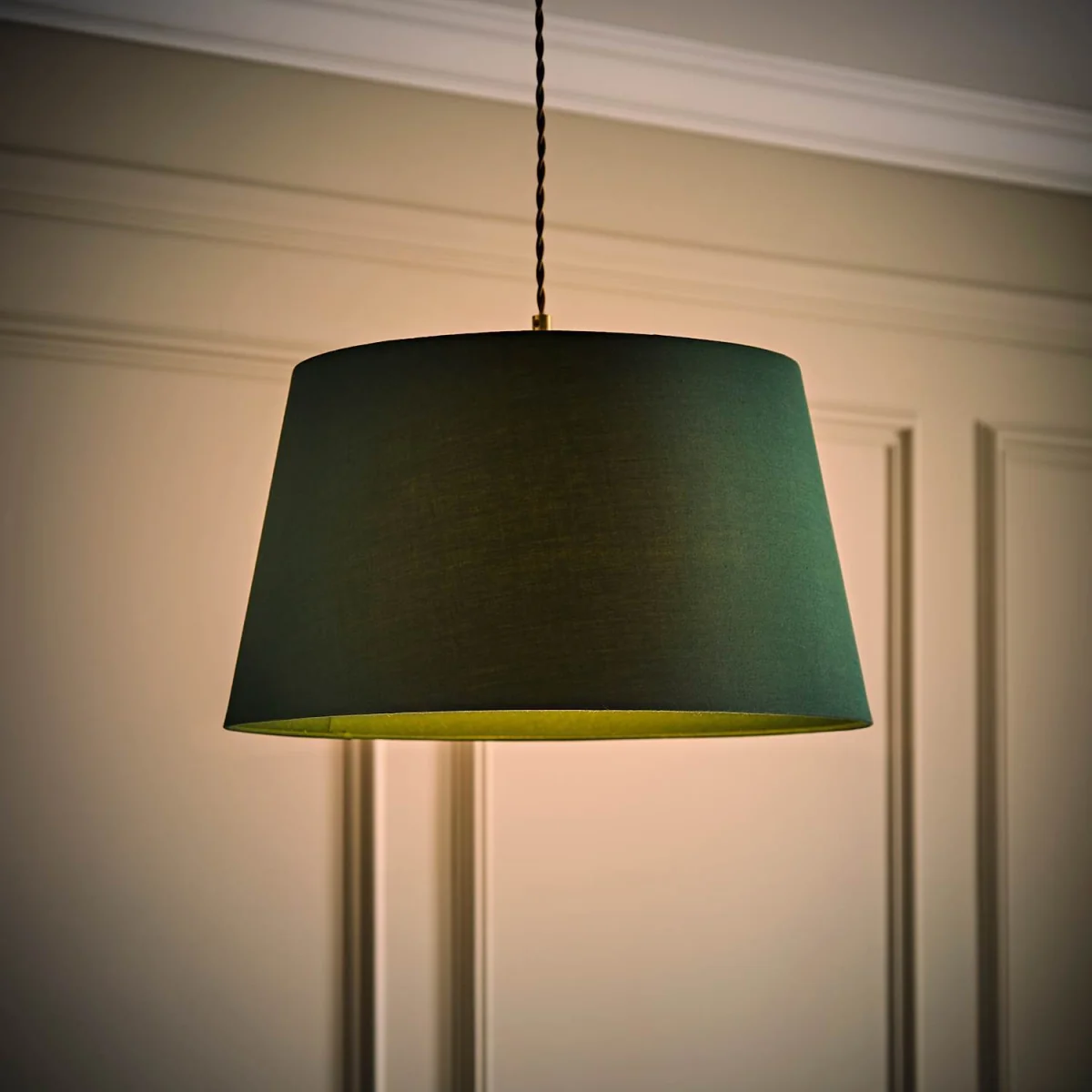 Aspen Large Tapered Ceiling Lamp Shade - Forest Green – image 4