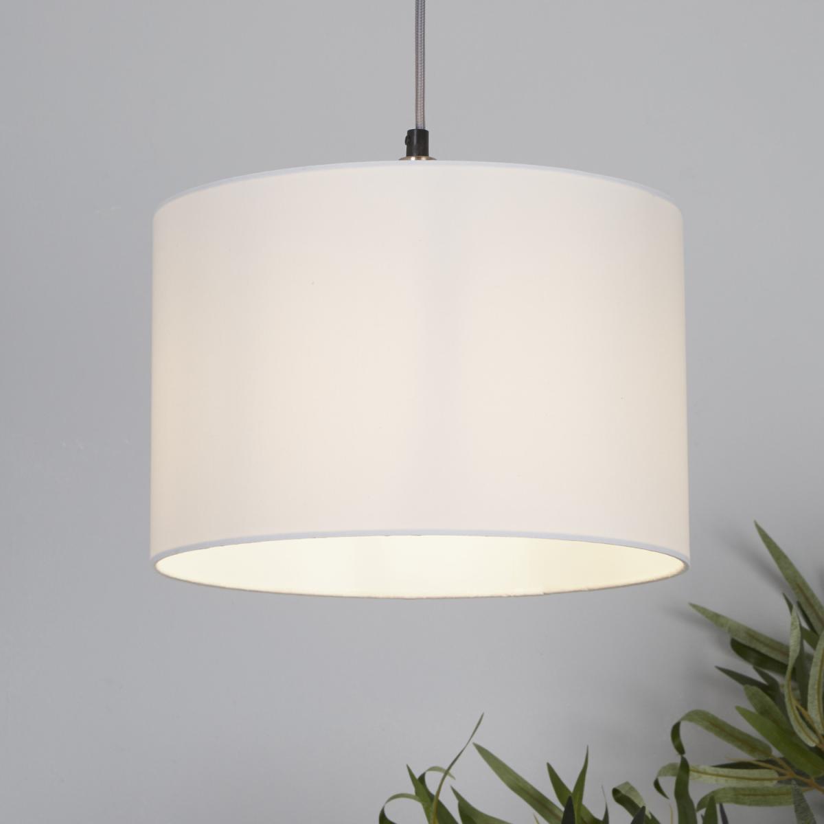 2 x Clyde Drum Shade 30Cm White - White