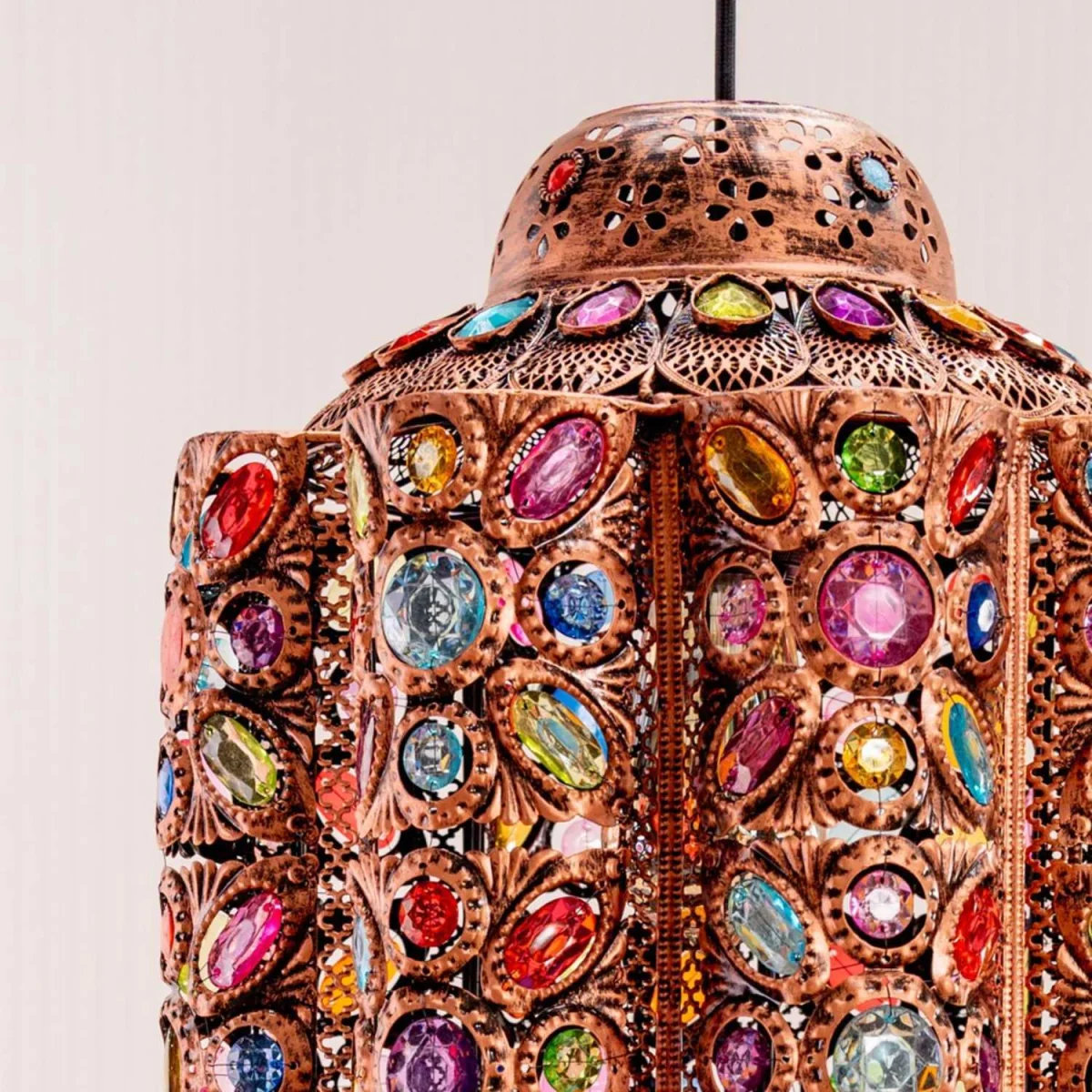 Leyla Moroccan Bazaar Style Ceiling Lamp Shade - Bronze / 0.77kg – image 3