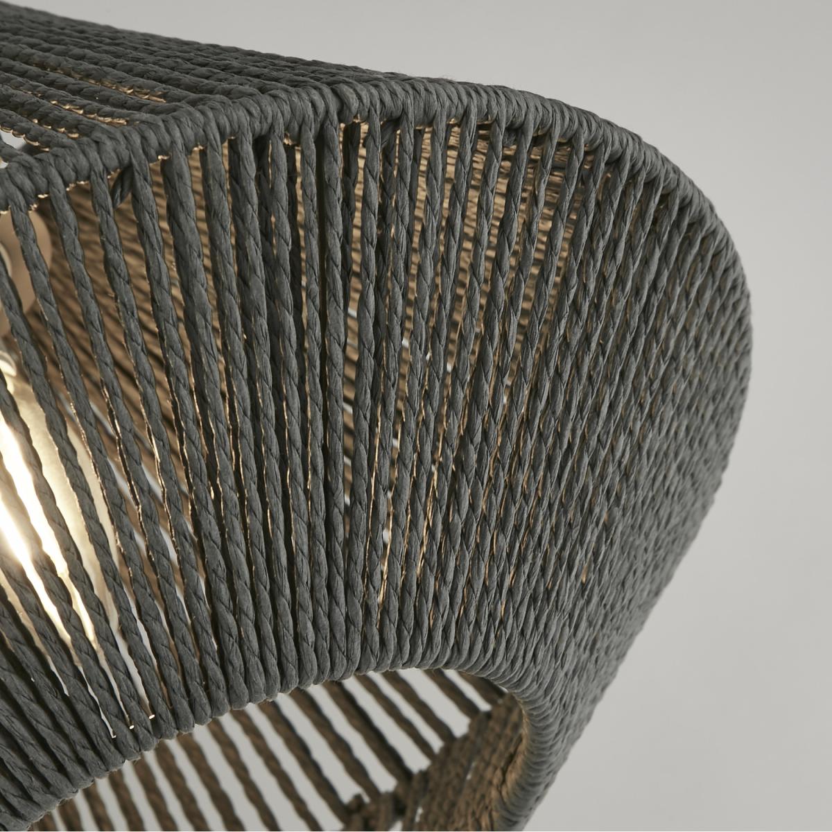 Grey paper string woven shade  - Grey – image 2