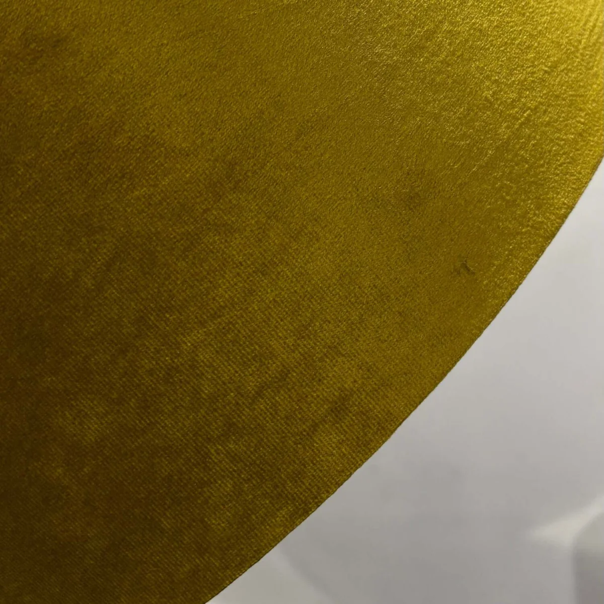 CGC MILANO Mustard Yellow & Gold Oversized Velvet Drum Lamp Shade - Mustard Yellow & Gold – image 2