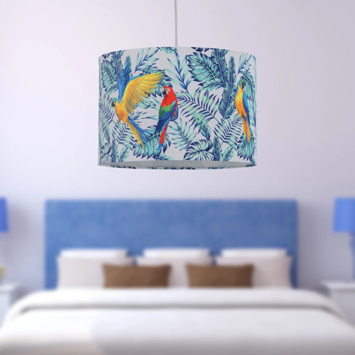 Parrot Easy Fit Fabric Pendant Shade - Parrot Velvet Digital Print – image 10