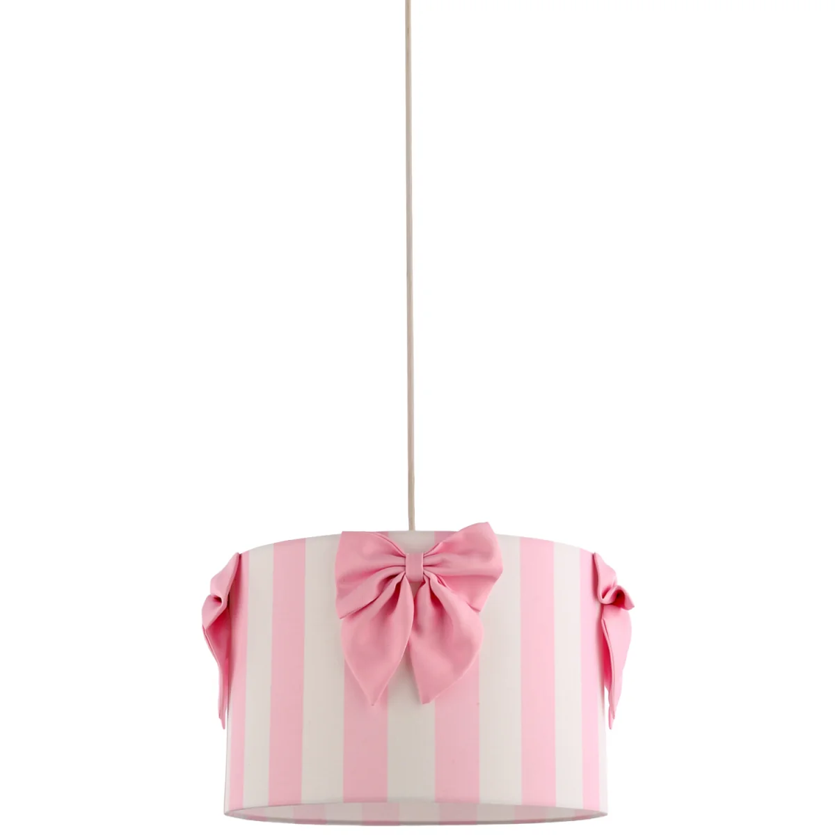 Stripe Bow Lamp Shade - Pink – image 2
