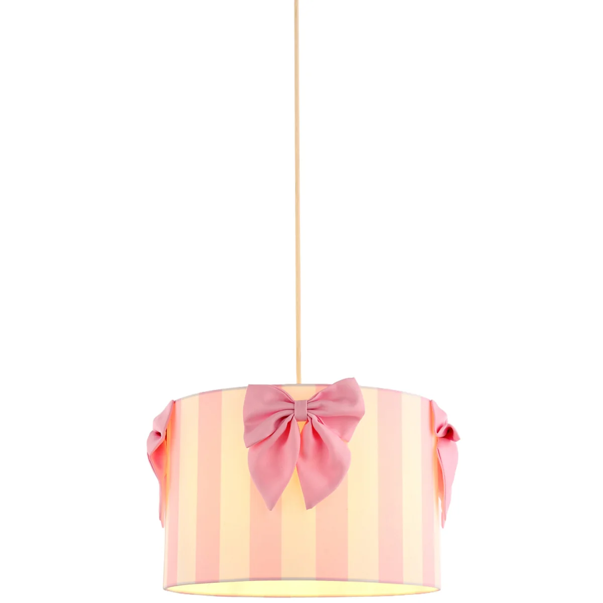 Stripe Bow Lamp Shade - Pink – image 3