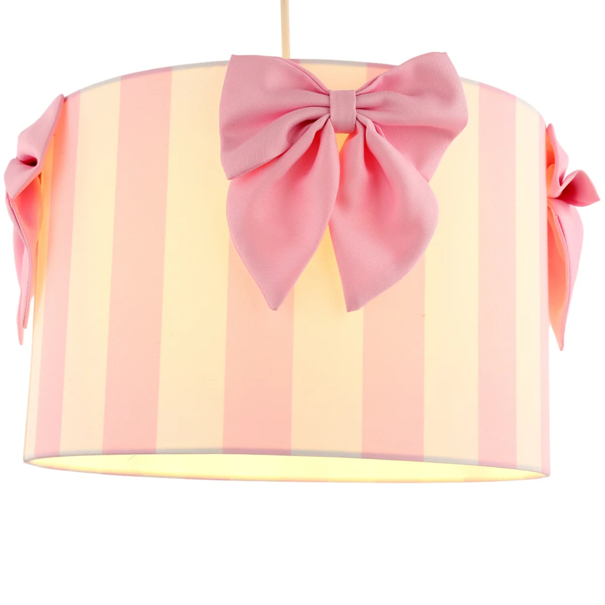 Stripe Bow Lamp Shade - Pink – image 4