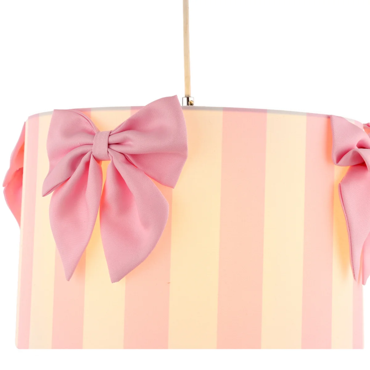 Stripe Bow Lamp Shade - Pink – image 5