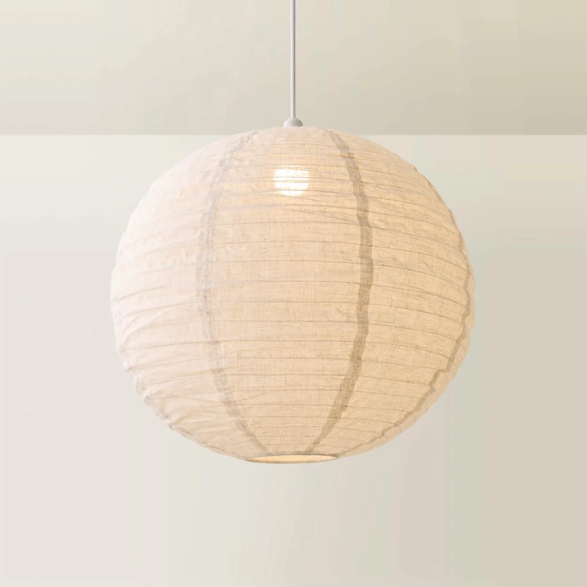 Etta Natural Linen XL Globe Lamp Shade - Linen / No - Linen – image 6