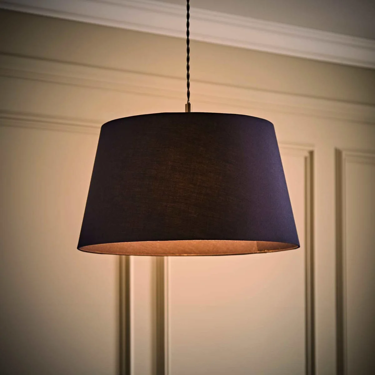 Aspen Large Tapered Ceiling Lamp Shade - Navy Blue – image 4