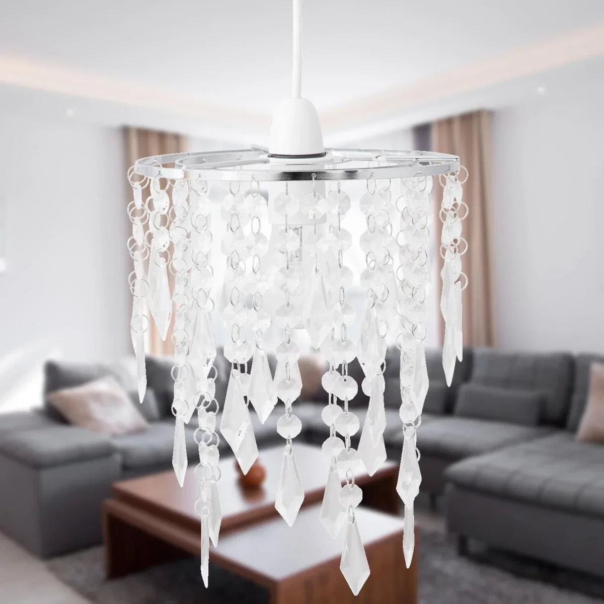 Chrome & Clear Jewels Light Shade - Chrome & Clear – image 3