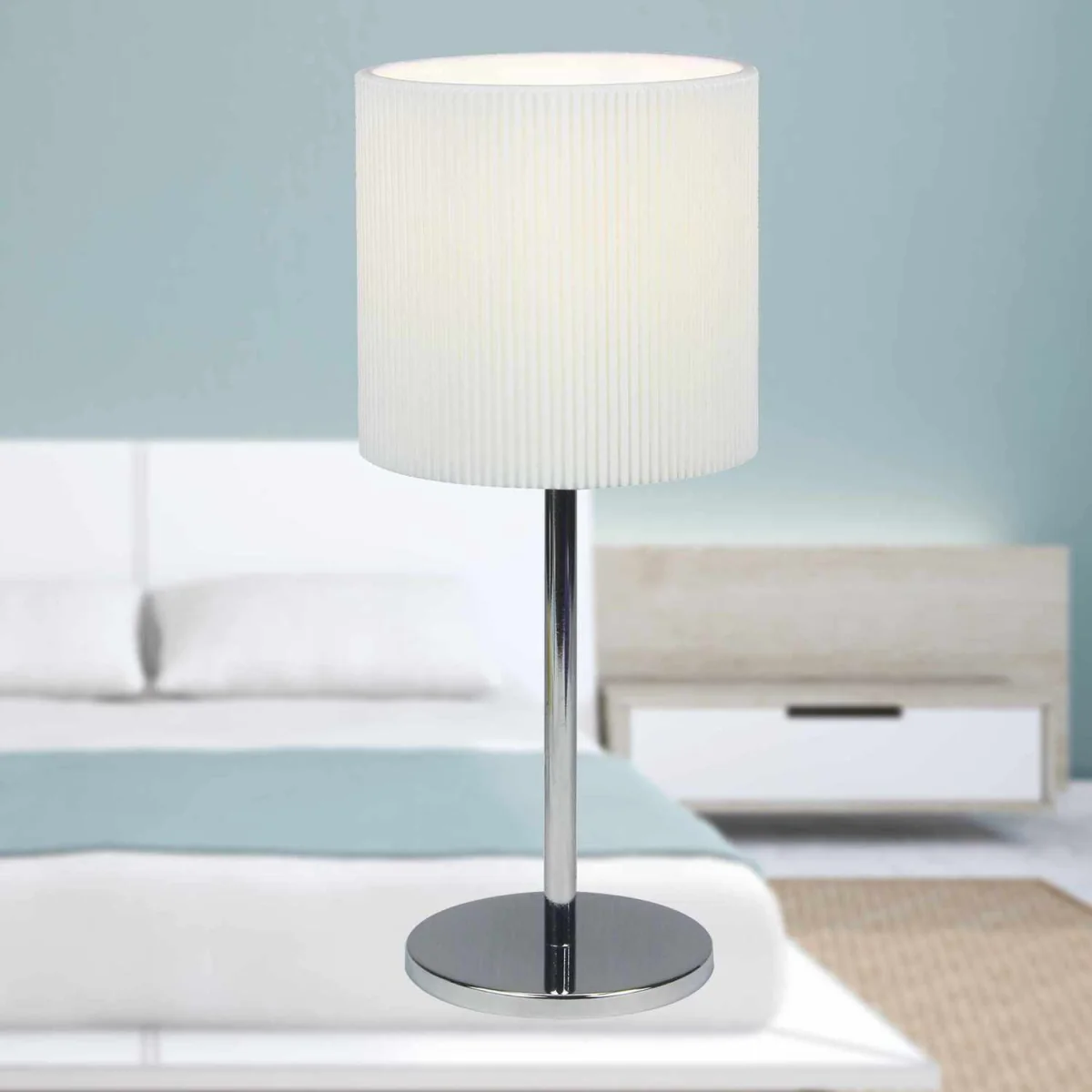 Micropleat Fabric Shade - White Pleated Cotton – image 5