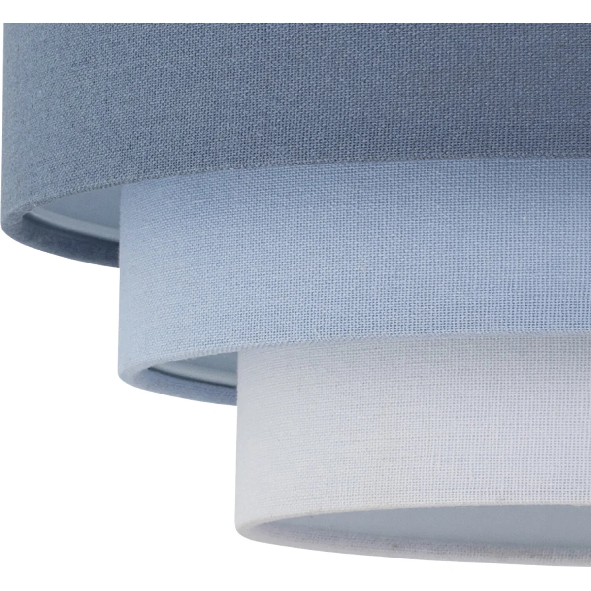 Set Of 2 Gabi Easy Fit Fabric Pendant Shades - Blue Ombre Linen – image 5