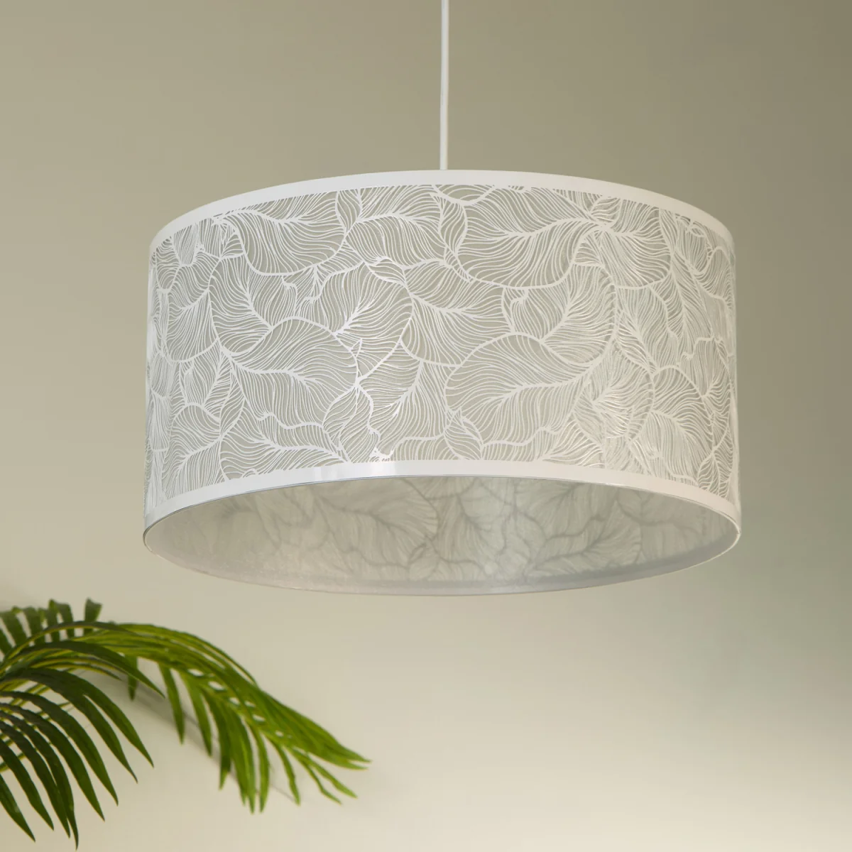 Metal Leaf Easy Fit Shade 40cm - White – image 1